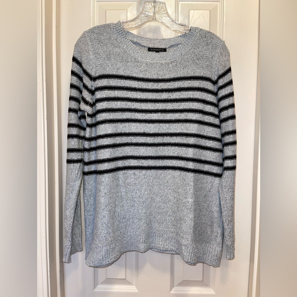 Grey with Black Stripes Sweater